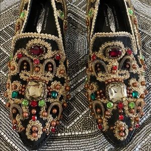 Jeffrey Campbell x Free People embellished loafers